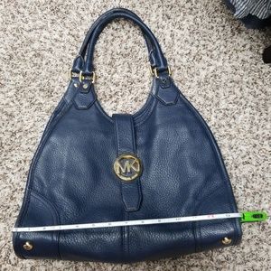 Michael Kors navy shoulder bag